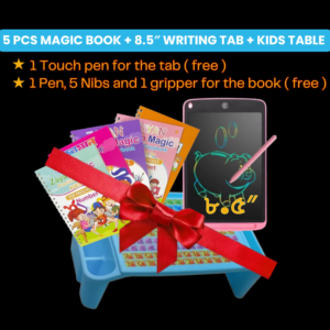 magic book and 8.5 inch writing tab and table