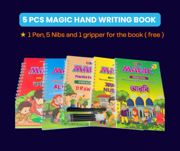 magic handwriting book 5 pcs